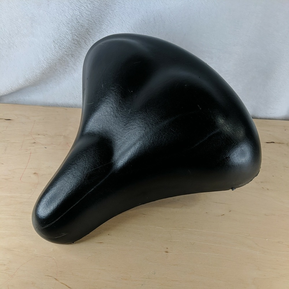 Wide Comfort Bike Seat Saddle Plush Comfortable Bicycle Seat Velo Mf‎ Black
